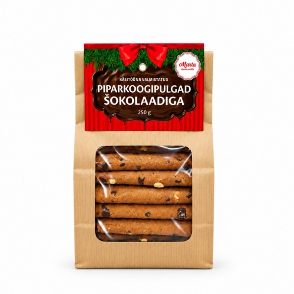 Piparkoogipulgad šokolaadiga 250g
