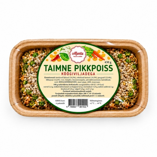 Taimne pikkpoiss  köögiviljadega 430 g